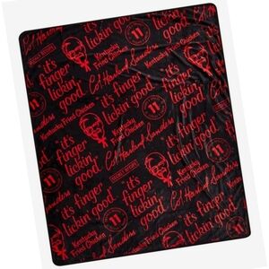 NEW KFC Icons Allover Print Fleece Throw - BoxLunch, 45" W x 60" H